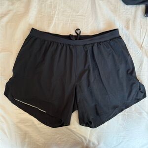Lululemon Men’s Fast and Free Lined Running Shorts 6” XXL Black